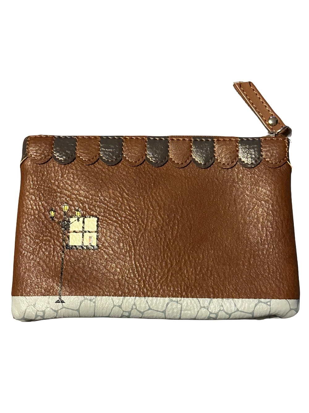 Vendula London Old Bookshop Zip Coin Purse Wallet Vegan Leather Rare - Picture 6 of 8